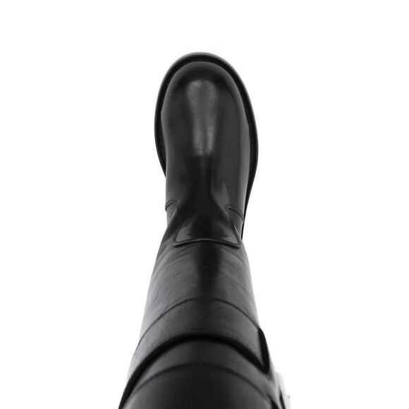 ANN DEMEULEMEESTER Leather Buckle Boots Women BLACK - Picture 3 of 3